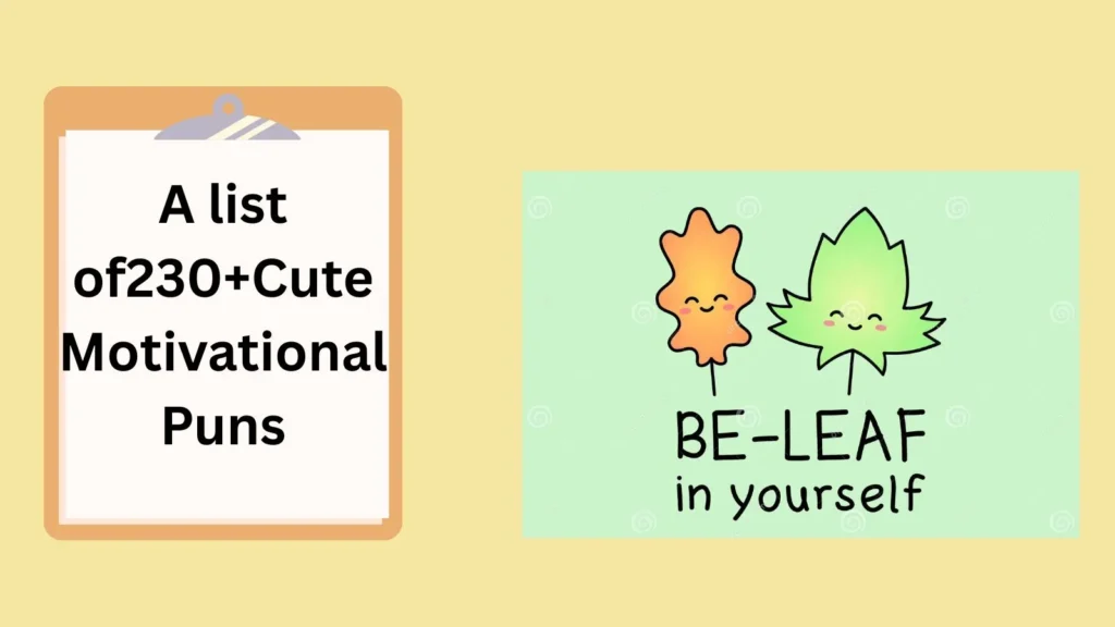 Cute Motivational Puns