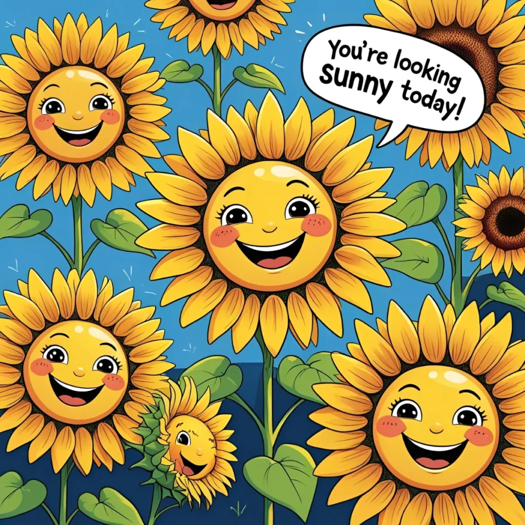 Cute Sunflower Puns