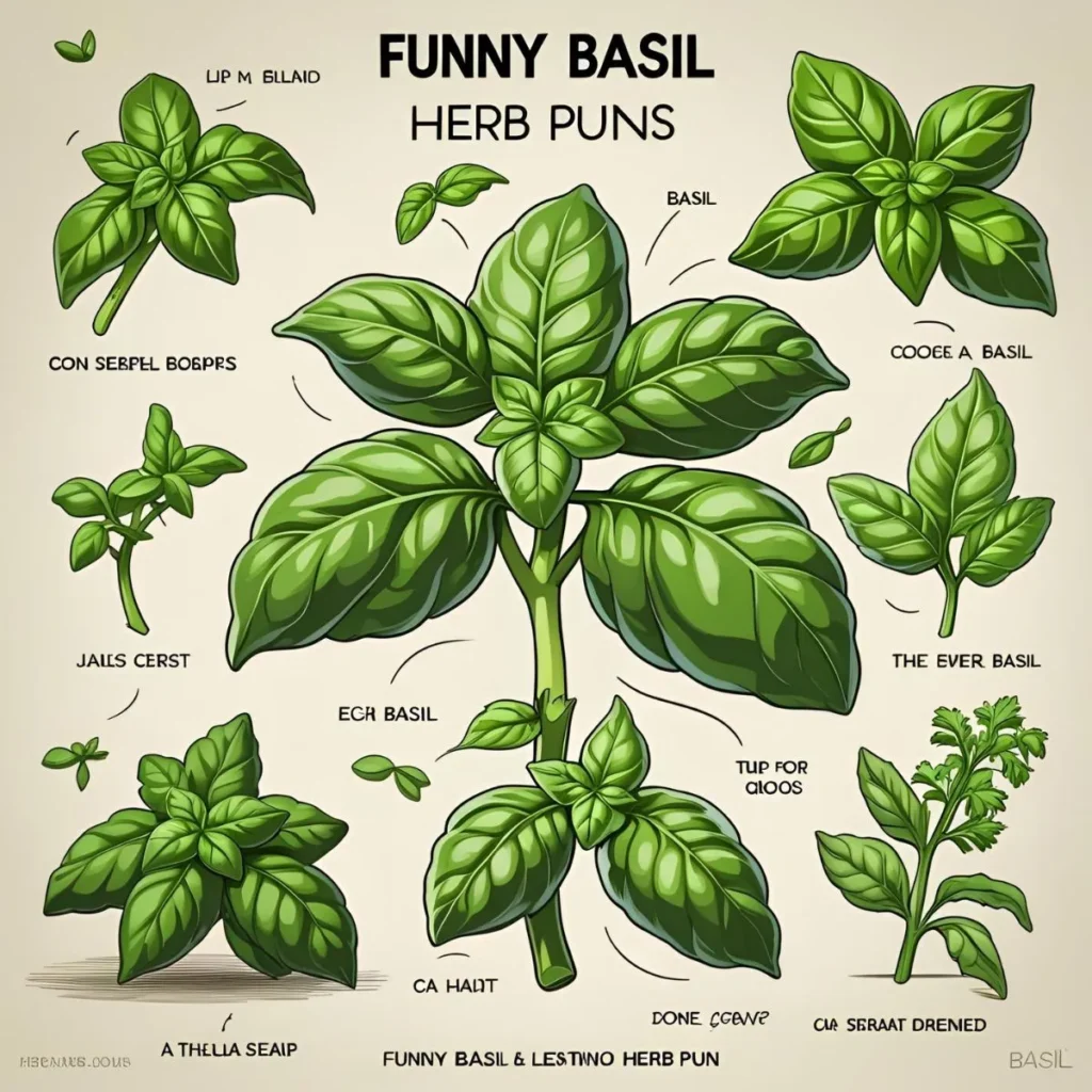 Funny Basil Herb Puns