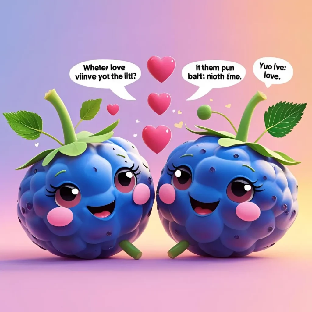 Romantic Blueberry Puns