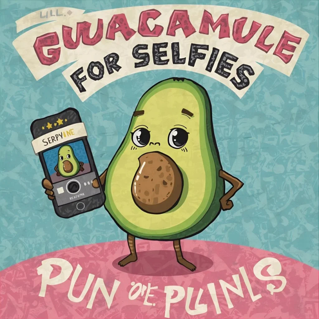 Guacamole Puns for Selfies