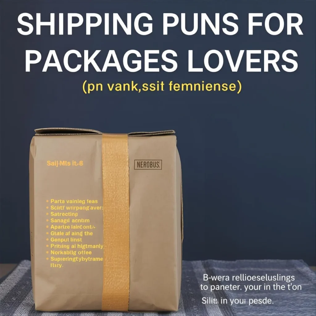 Shipping Puns for Package Lovers
