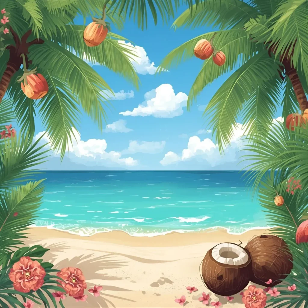 Tropical Vacation Coconut Puns