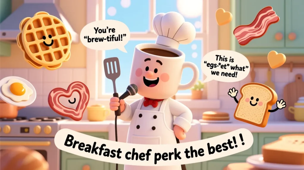 Coffee and Breakfast Chef Puns to Perk You Up