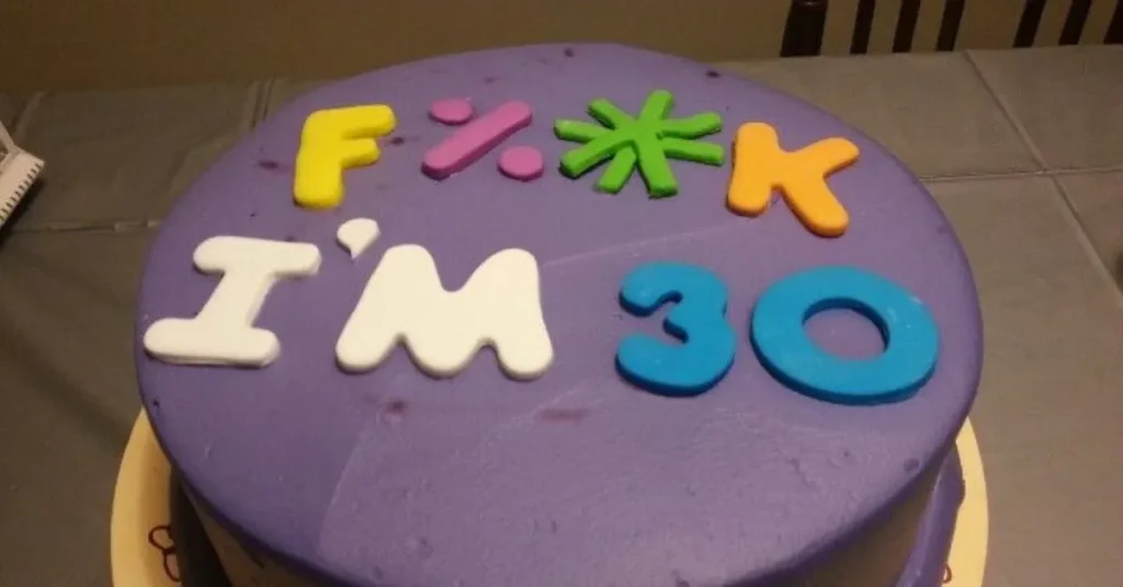 Funny 30th Birthday Cake Puns